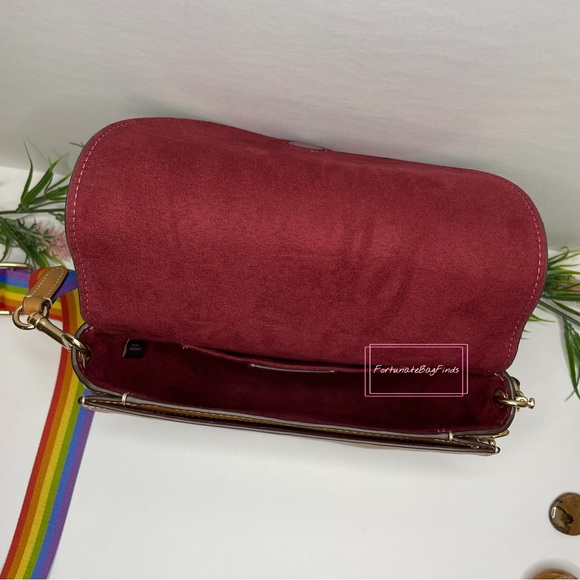 Coach Rainbow Pride Ellen Crossbody C4098 Zip Card Case C9862 2 Piece Bundle Set - Picture 8 of 13